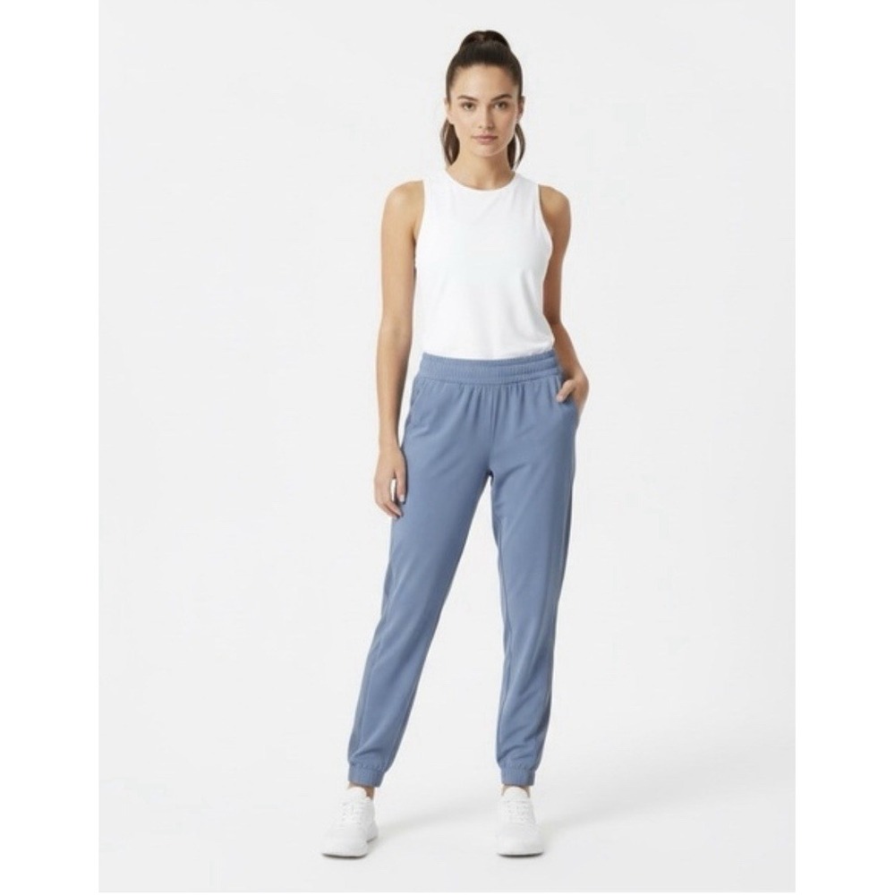 Athleta Size 8 Brooklyn Legacy Mid Rise Jogger Periwinkle Blue Elastic Waist